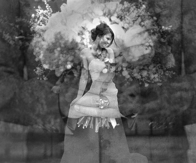 photo de mariage paris bordeaux photographe portrait de couple double exposition